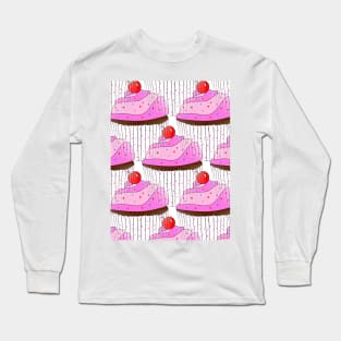 SPRINKLE Cupcake Lover Pattern - Cute Cupcake Art Long Sleeve T-Shirt